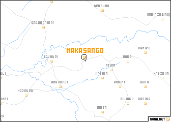 map of Makasango