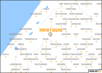 map of Maka Tioune