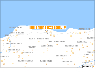 map of Makbarat ez Zegalif