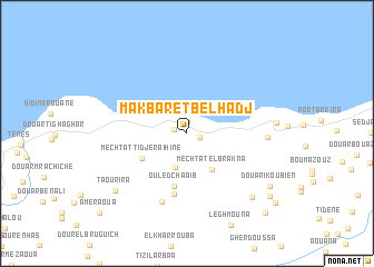 map of Makbaret Belhadj