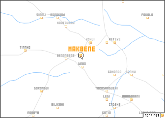 map of Makbène
