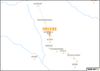 map of Makébé