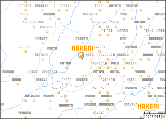 map of Makeni