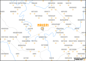 map of Makeri