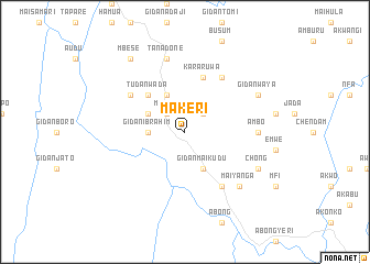 map of Makeri