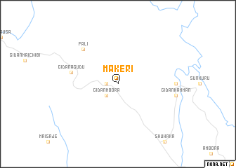 map of Makeri