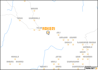 map of Makeri
