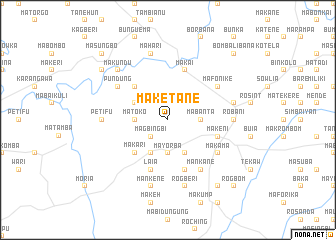 map of Maketane
