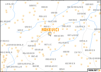 map of Makevići