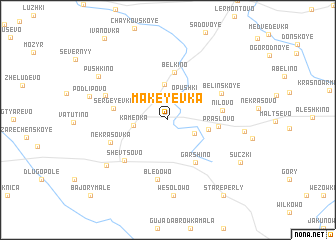 map of Makeyevka