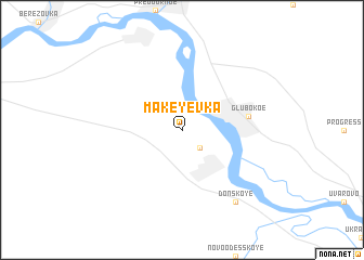 map of Makeyevka
