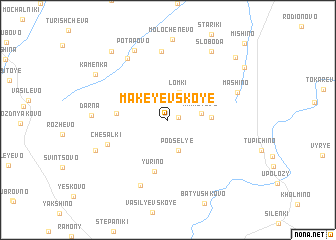 map of Makeyevskoye