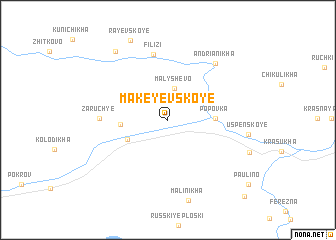 map of Makeyevskoye