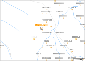 map of Makgake