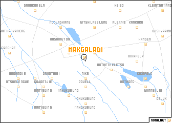 map of Makgaladi