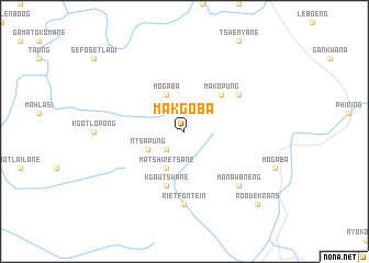 map of Makgoba