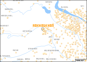 map of Makhad Khān