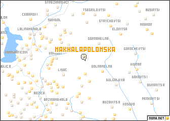 map of Makhala Polomska