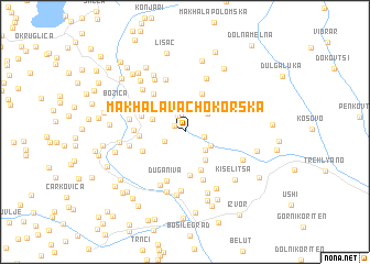 map of Makhala Vachokorska