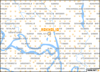 map of Makhalia