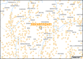 map of Makhan Mohri