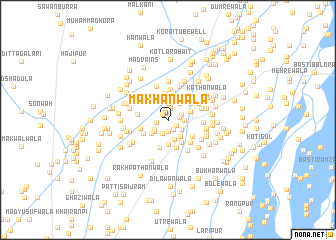 map of Makhanwāla