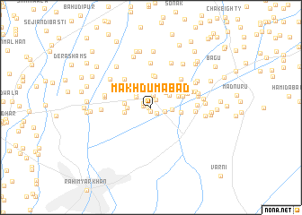 map of Makhdūmābād