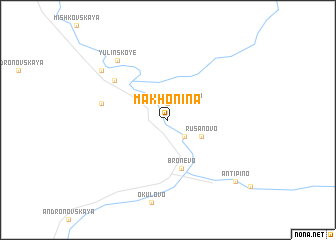 map of Makhonina