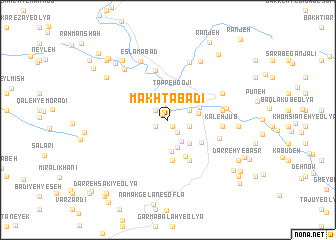 map of Makhtābādī