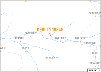 map of Makhtym-Kala