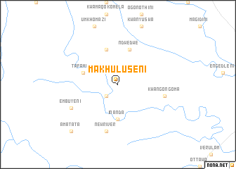 map of Makhuluseni