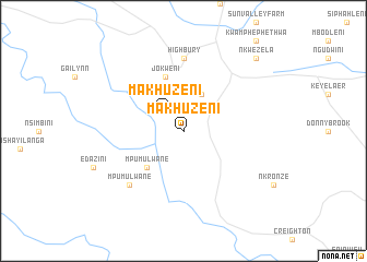 map of Makhuzeni