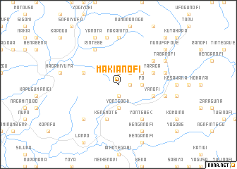 map of Makianofi