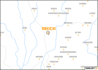 map of Makichi