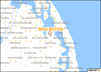 map of Makiladitivu