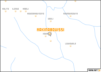 map of Makina-Bouissi