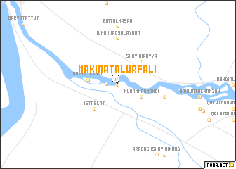 map of Mākinat al Urfalī