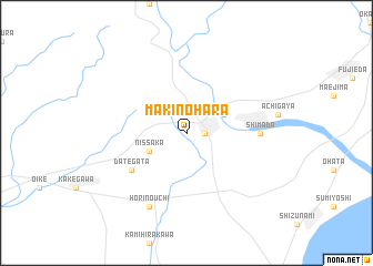 map of Makinohara