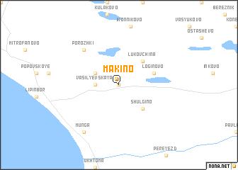 map of Makino