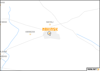 map of Makīnsk