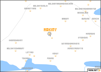 map of Makiny