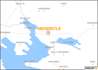 map of Mäkiöiskylä
