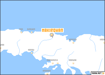 map of Makirowan