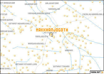 map of Makkhan Jo Goth