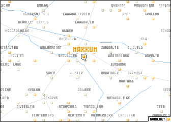 map of Makkum