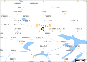 map of Mäkkylä