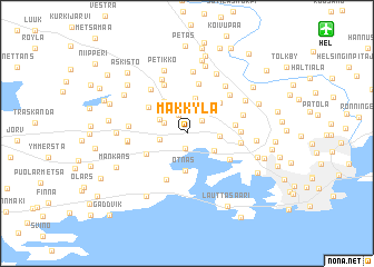 map of Mäkkylä