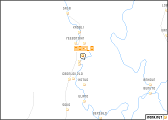 map of Makla