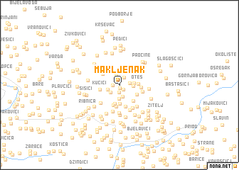 map of Makljenak