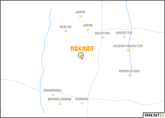 map of Makman